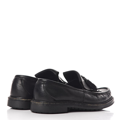Gucci Calfskin Mens Tassel Fringe Loafers 7.5 Black 4 of 21