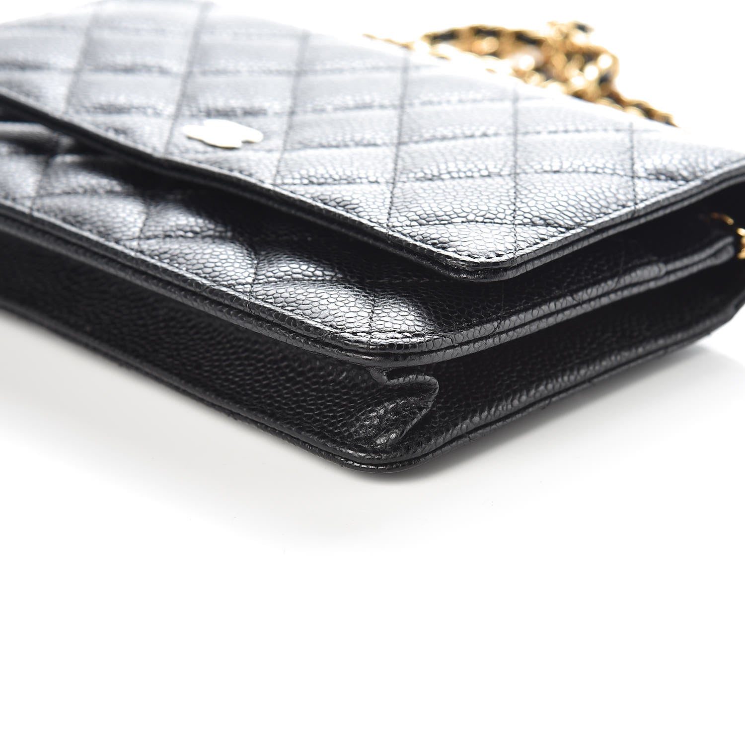 Chanel Caviar Quilted Wallet On Chain WOC Black 6 of 12
