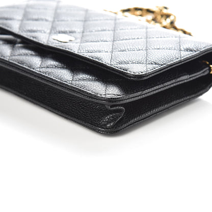 Chanel Caviar Quilted Wallet On Chain WOC Black 6 of 12