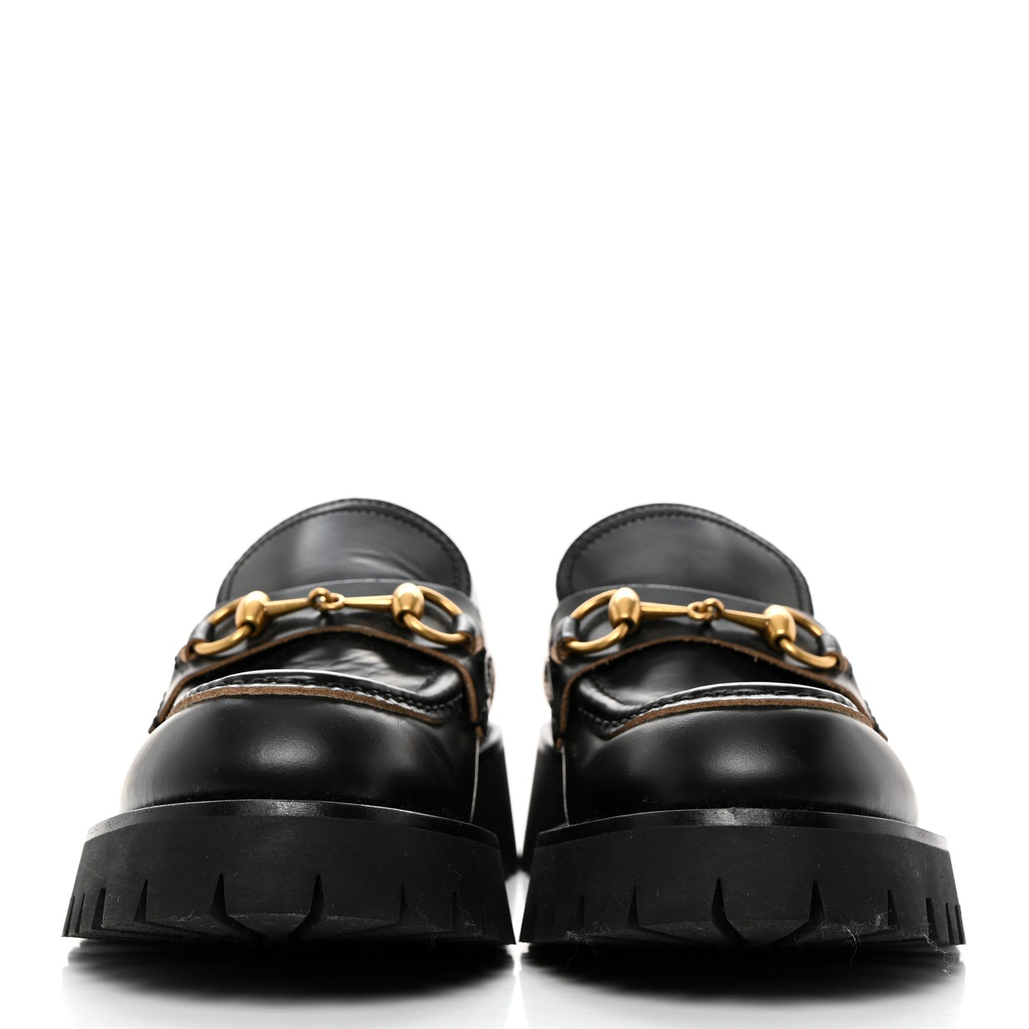 Cordovan Lux Womens Harald Horsebit 25mm Platform Loafers 38.5 Black