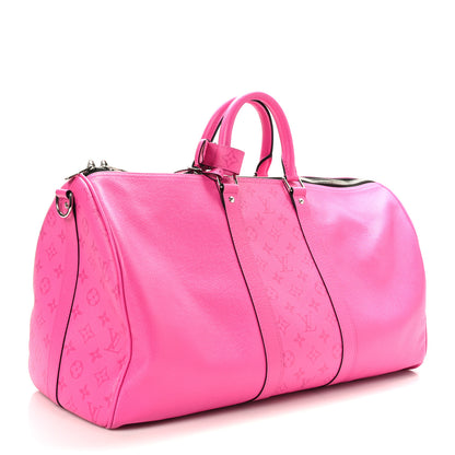 Louis Vuitton Taigarama Keepall Bandouliere Fuchsia 2 of 9