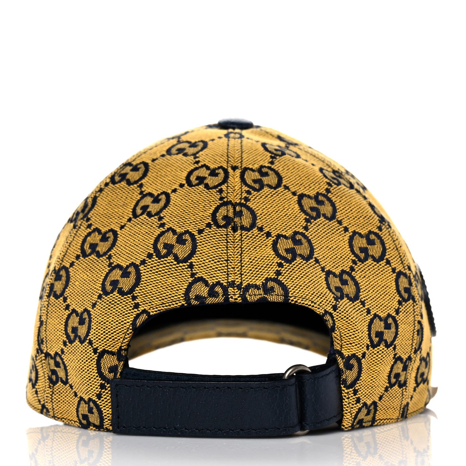 Gucci Monogram Multicolor Retro Interlocking G Baseball Hat M Yellow Blue 3 of 7