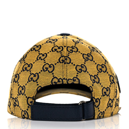 Gucci Monogram Multicolor Retro Interlocking G Baseball Hat M Yellow Blue 3 of 7
