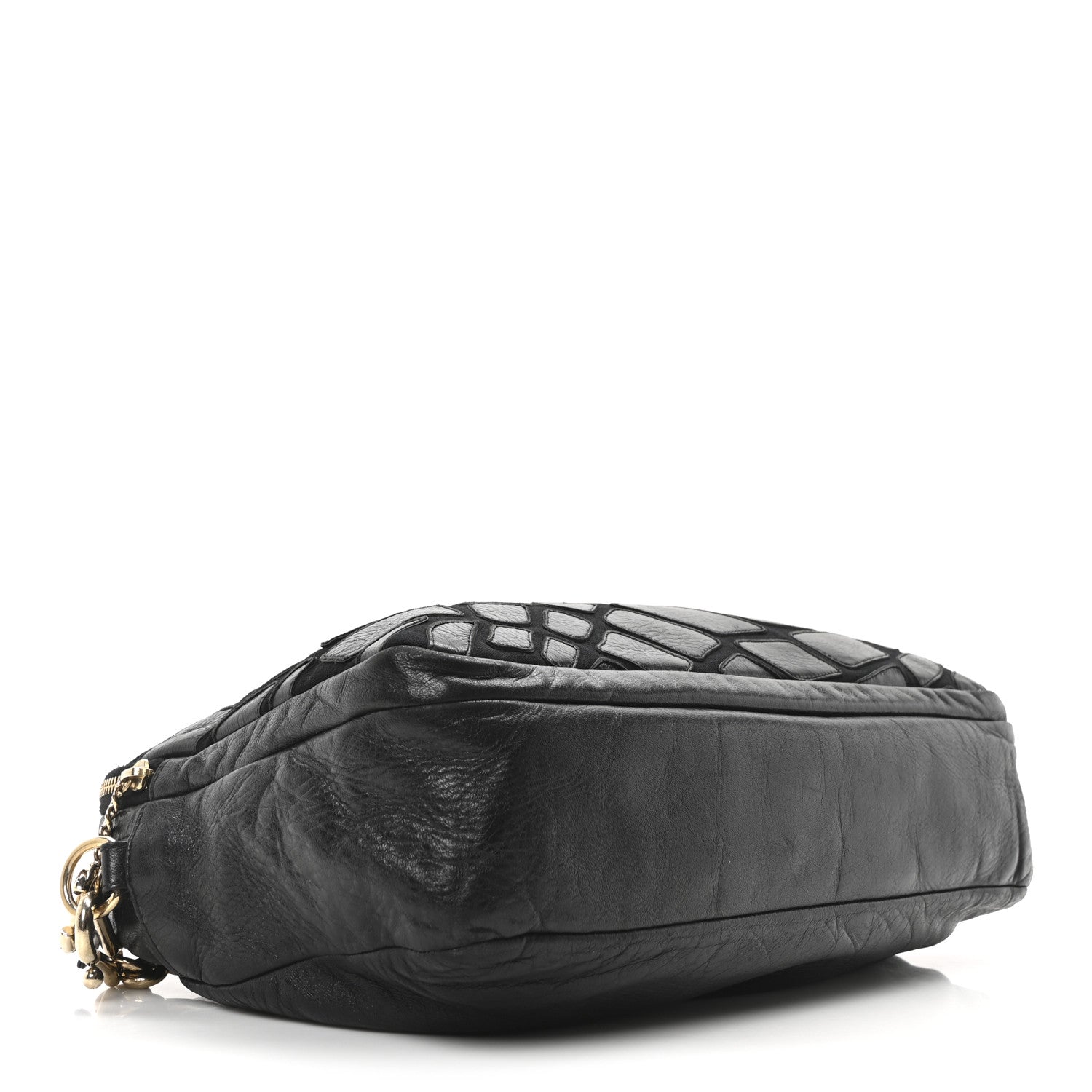 Chanel Lambskin Jersey Scales Camera Case Black 4 of 10