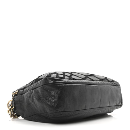 Chanel Lambskin Jersey Scales Camera Case Black 4 of 10