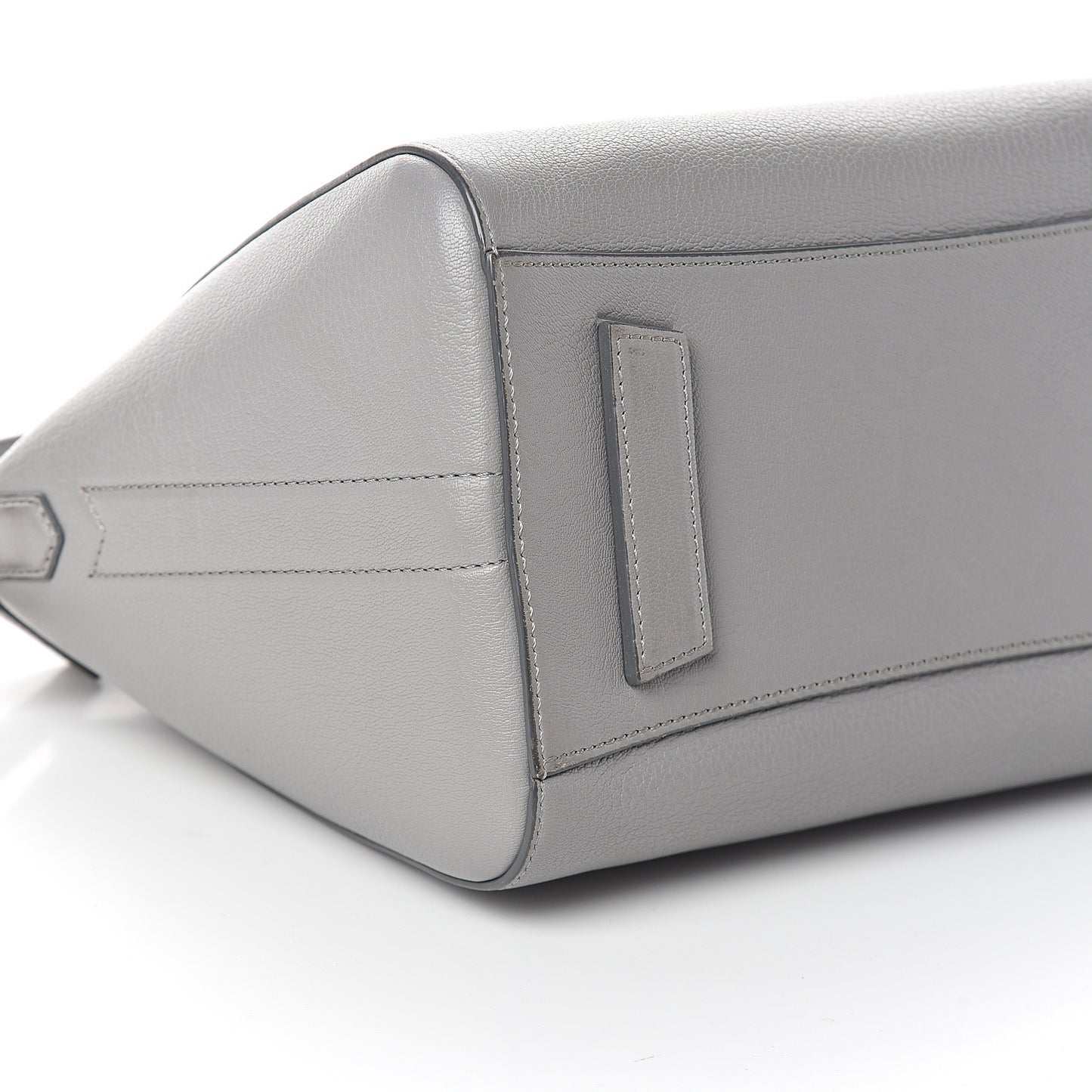 Sugar Goatskin Small Antigona Pearl Grey