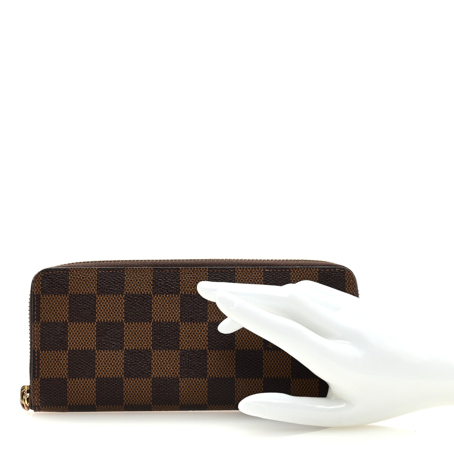 Damier Ebene Clemence Wallet Rose Ballerine