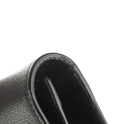 Saint Laurent Textured Calfskin Classic Tortoise Y Ligne Clutch Black 6 of 9