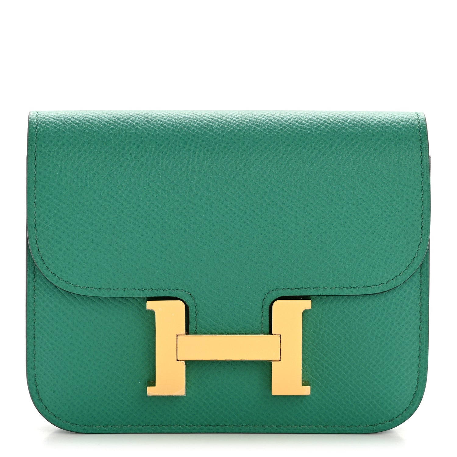 Hermes Epsom Constance Slim Wallet Vert Jade 1 of 11