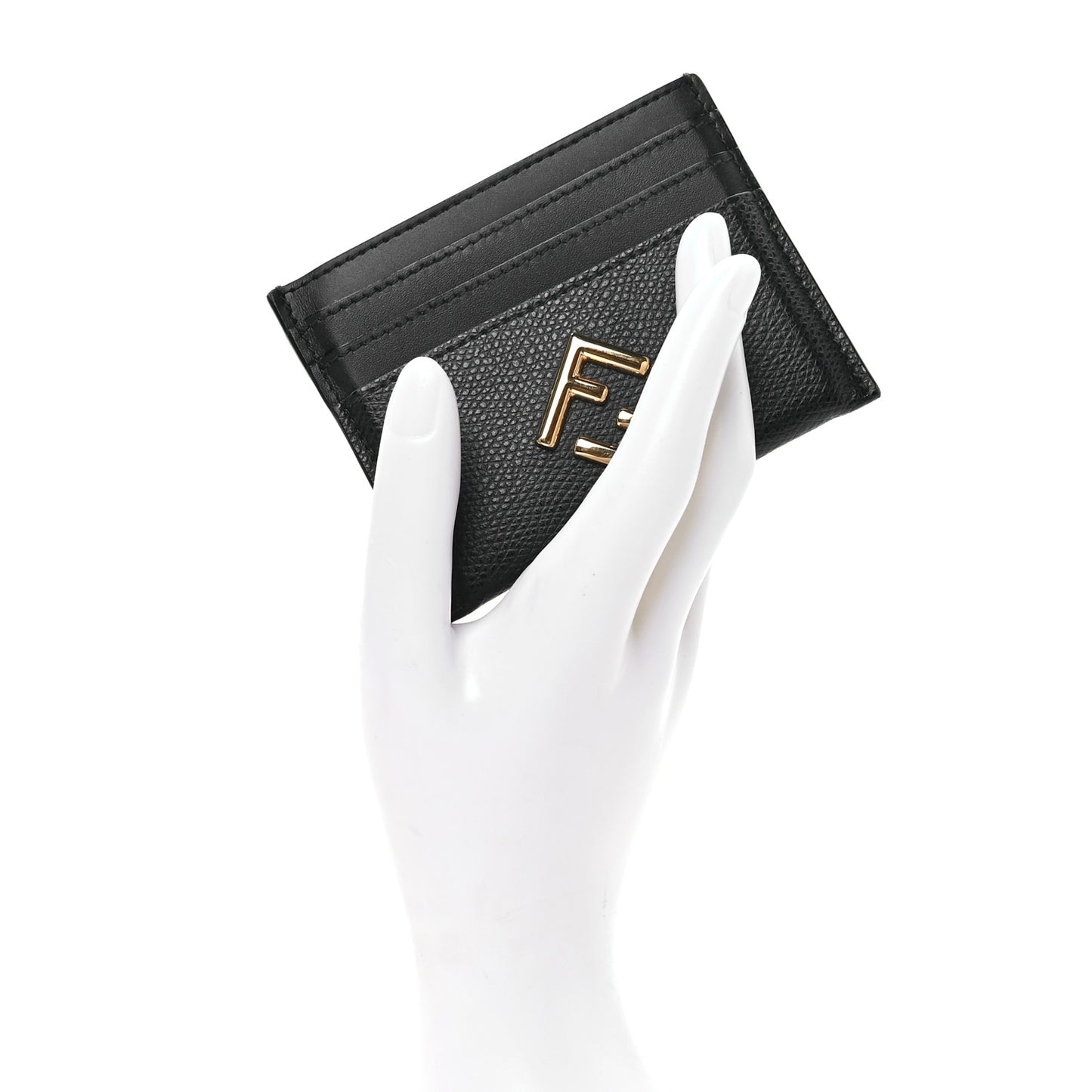 Vitello Cruise FF Diamonds Card Holder Black