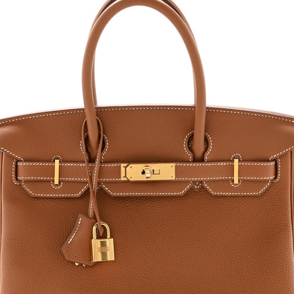 Hermes Togo Birkin 30 Gold 7 of 10