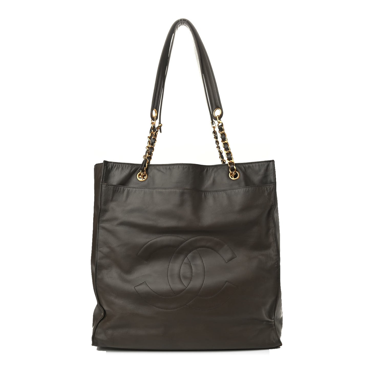 Lambskin CC Tote Brown
