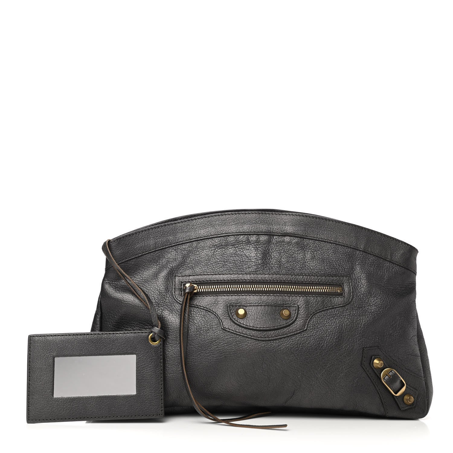 Balenciaga Chevre Classic Gold Hardware Premier Clutch Bronze 1 of 6