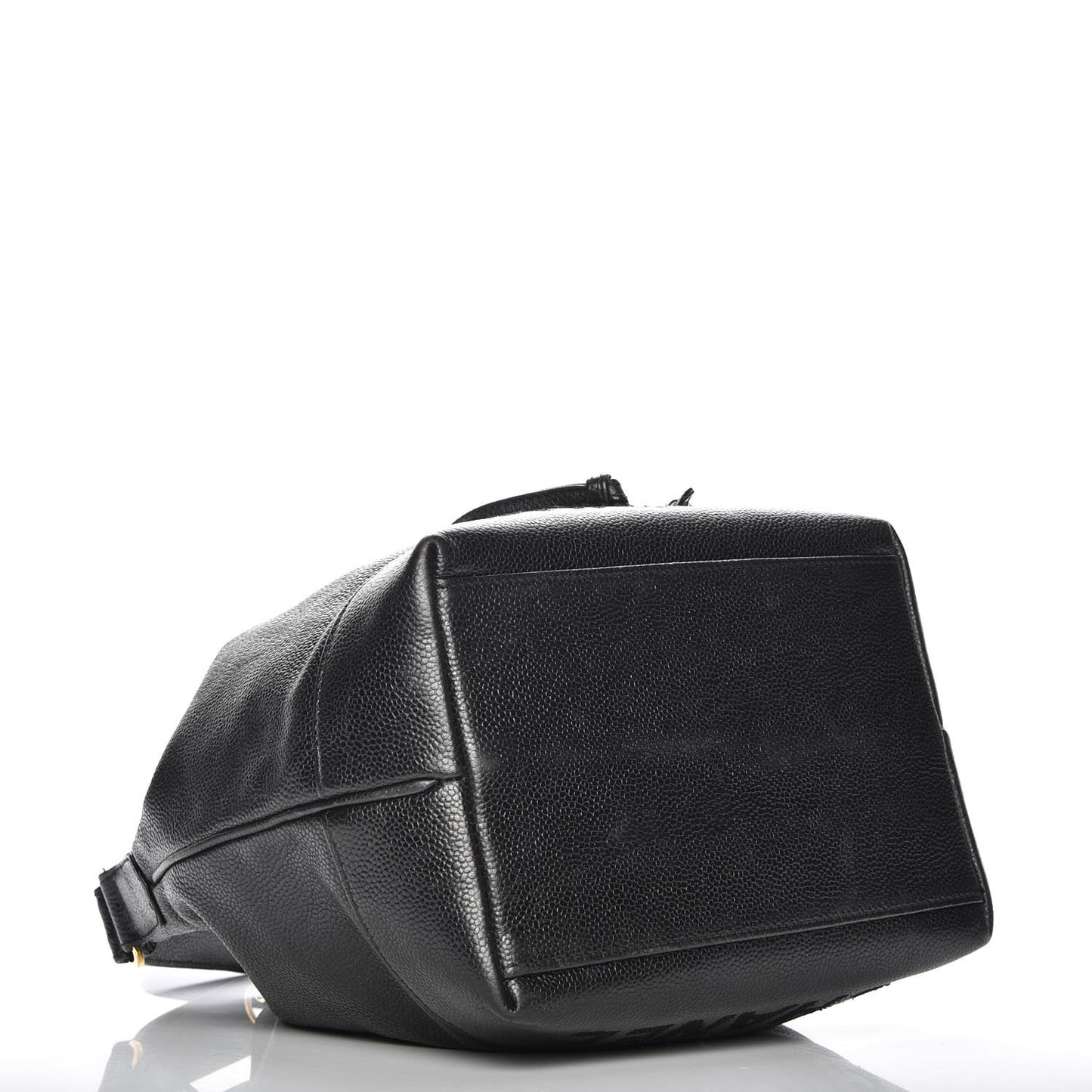 Caviar CC Drawstring Shoulder Bag Black