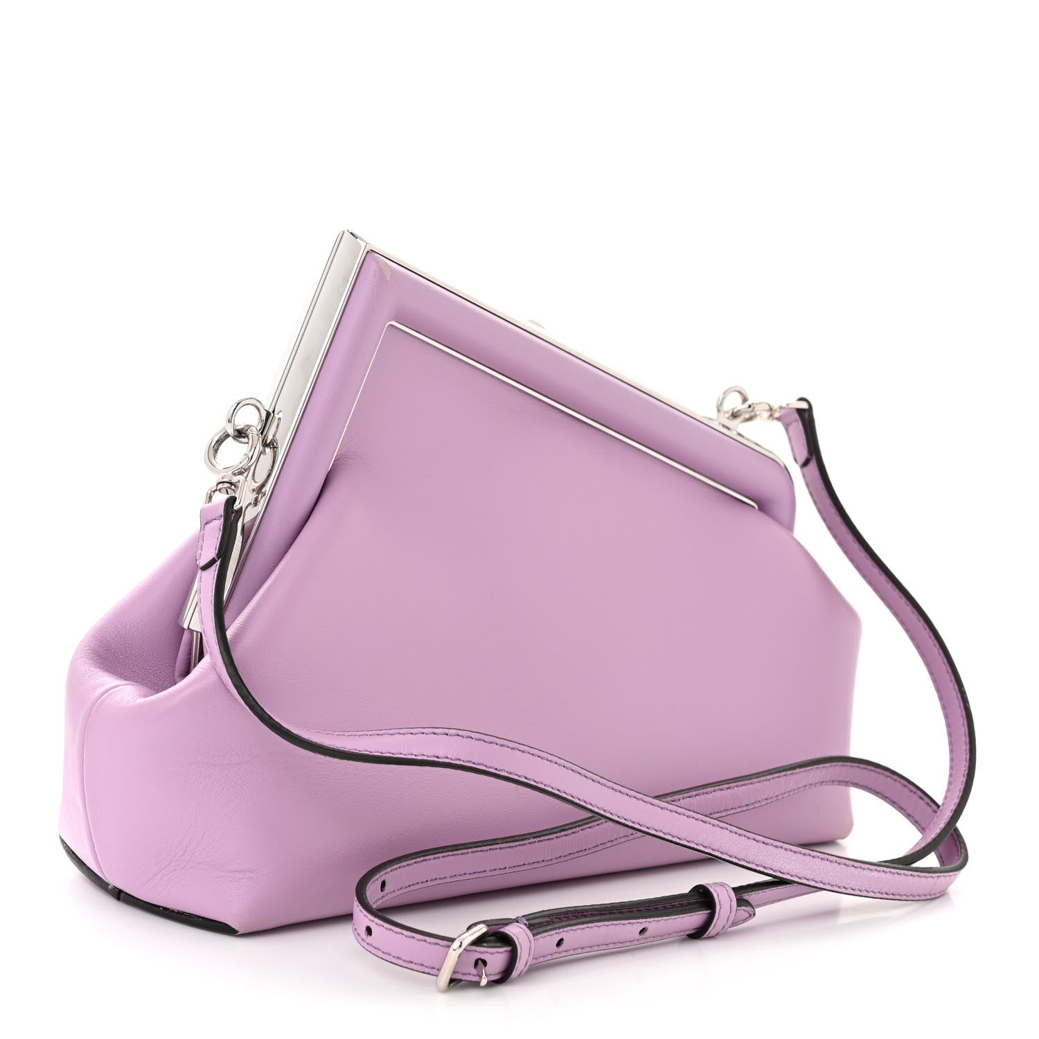Fendi Shiny Nappa Small Fendi First Violetta 3 of 13