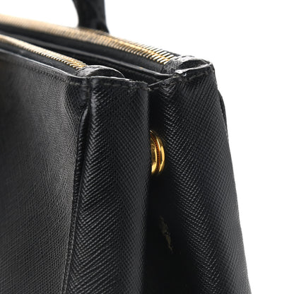 Prada Saffiano Small Galleria Double Zip Tote Black 12 of 16