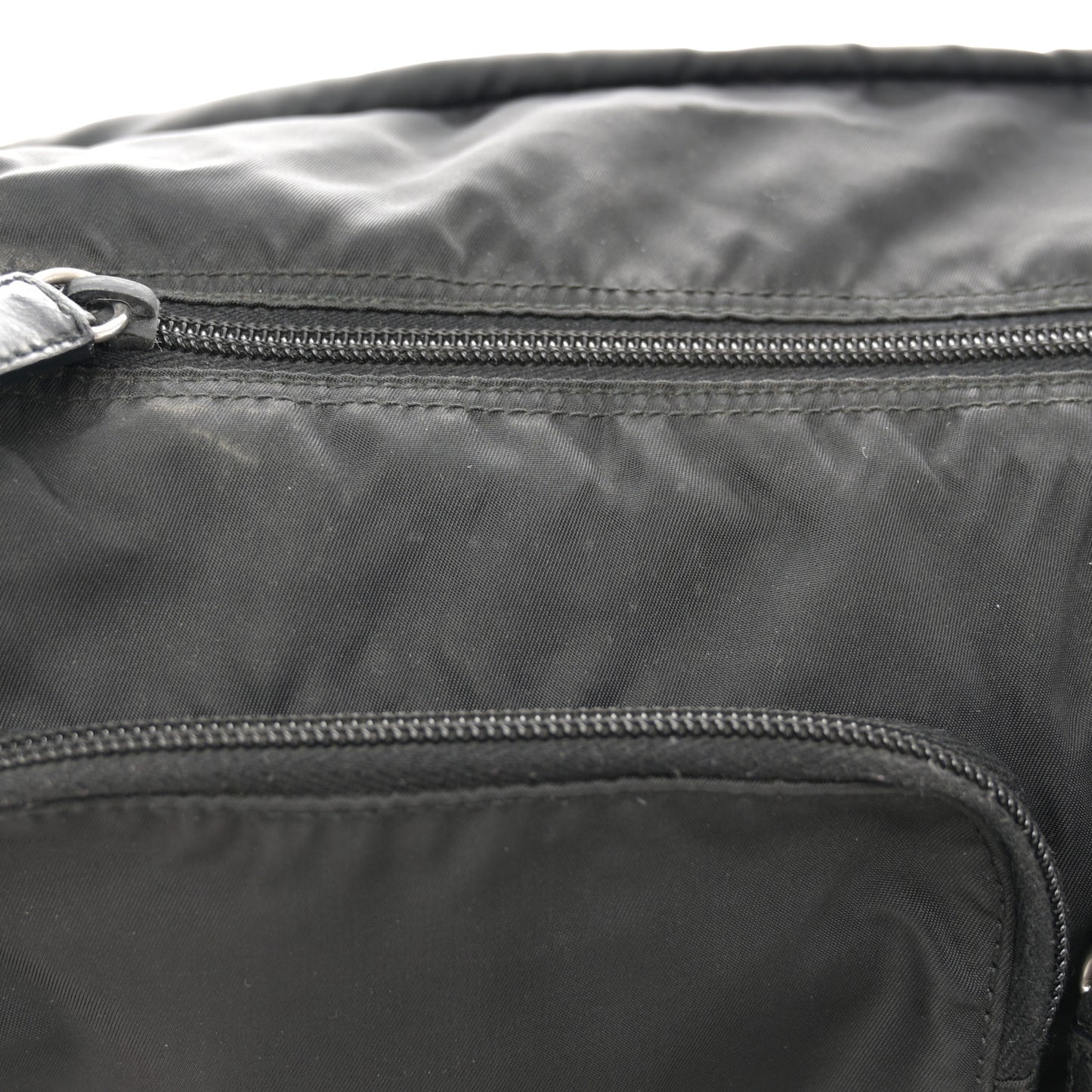 Nylon Vela Sport Messenger Bag Black