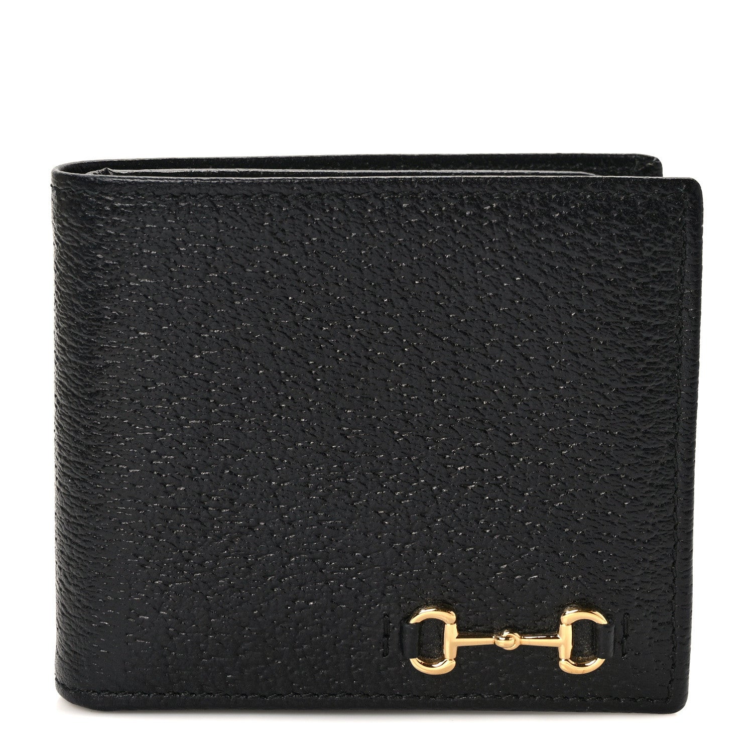 Gucci Calfskin Horsebit 1955 Bi-Fold Wallet Black 1 of 8