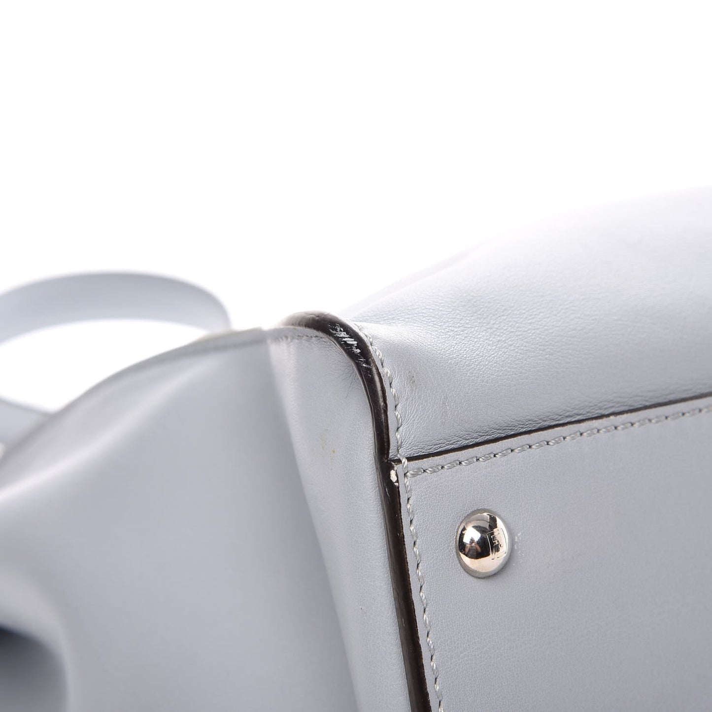 Vitello Dolce Large Peekaboo Iconic Satchel Polvere Graphite