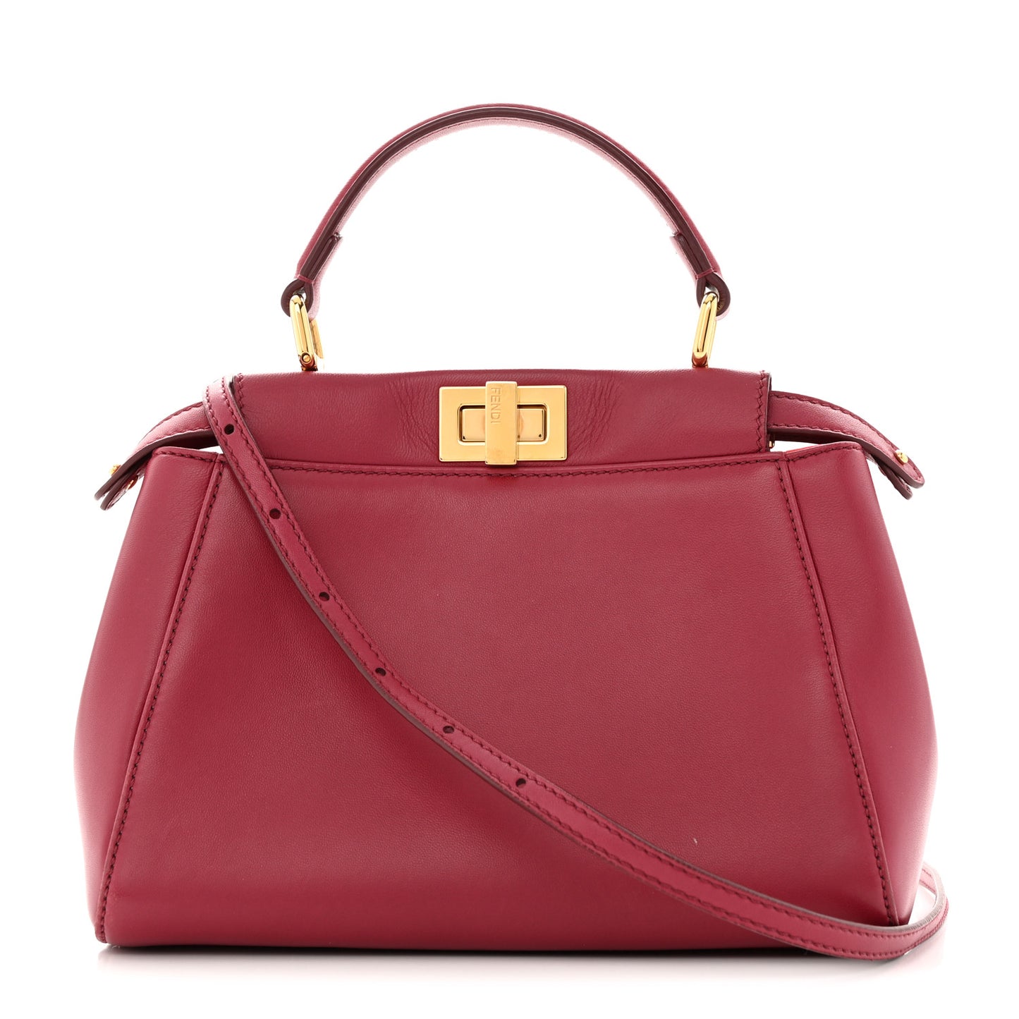 Nappa Monster Eyes Mini Peekaboo Iconic Satchel Amarena Fiamma