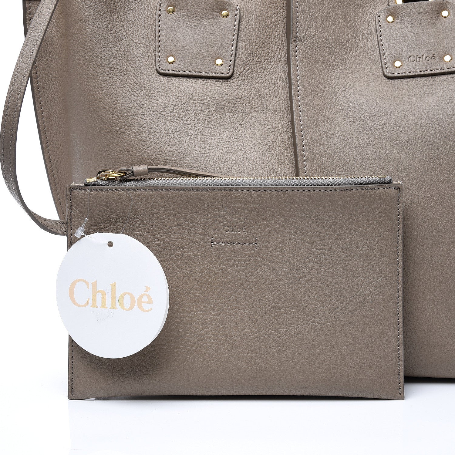 Chloe Smooth Calfskin Medium Vick Tote Motty Grey 6 of 10