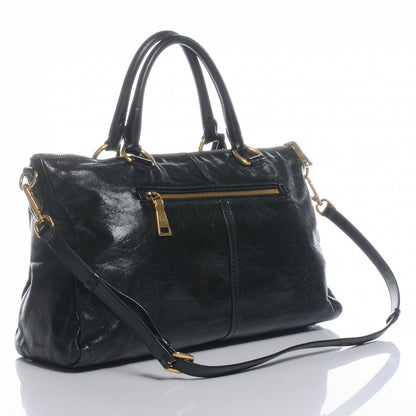 Prada Vitello Shine Tote Nero Black 3 of 8