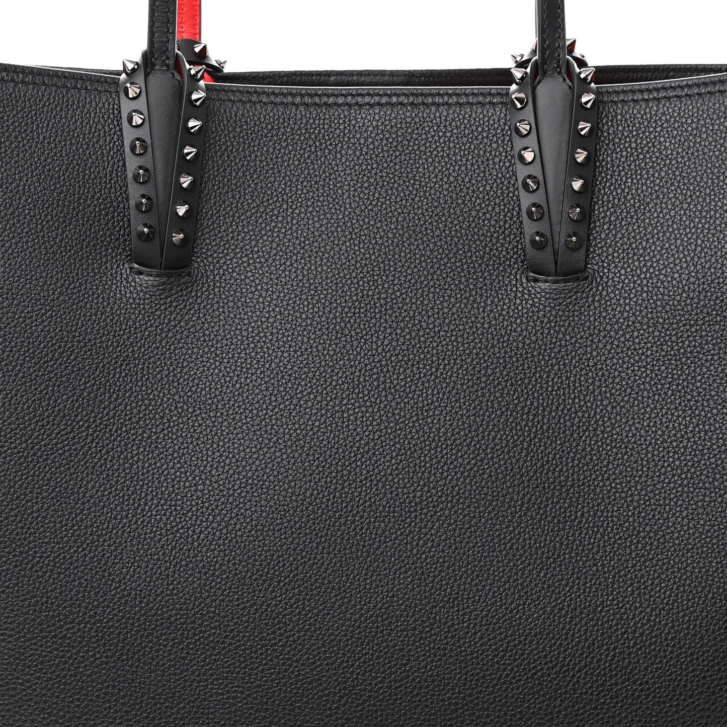 Calfskin Spikes East West Cabata Tote Black