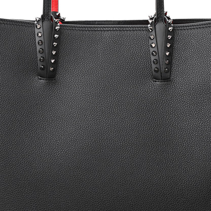 Christian Louboutin Calfskin Spikes East West Cabata Tote Black 8 of 11