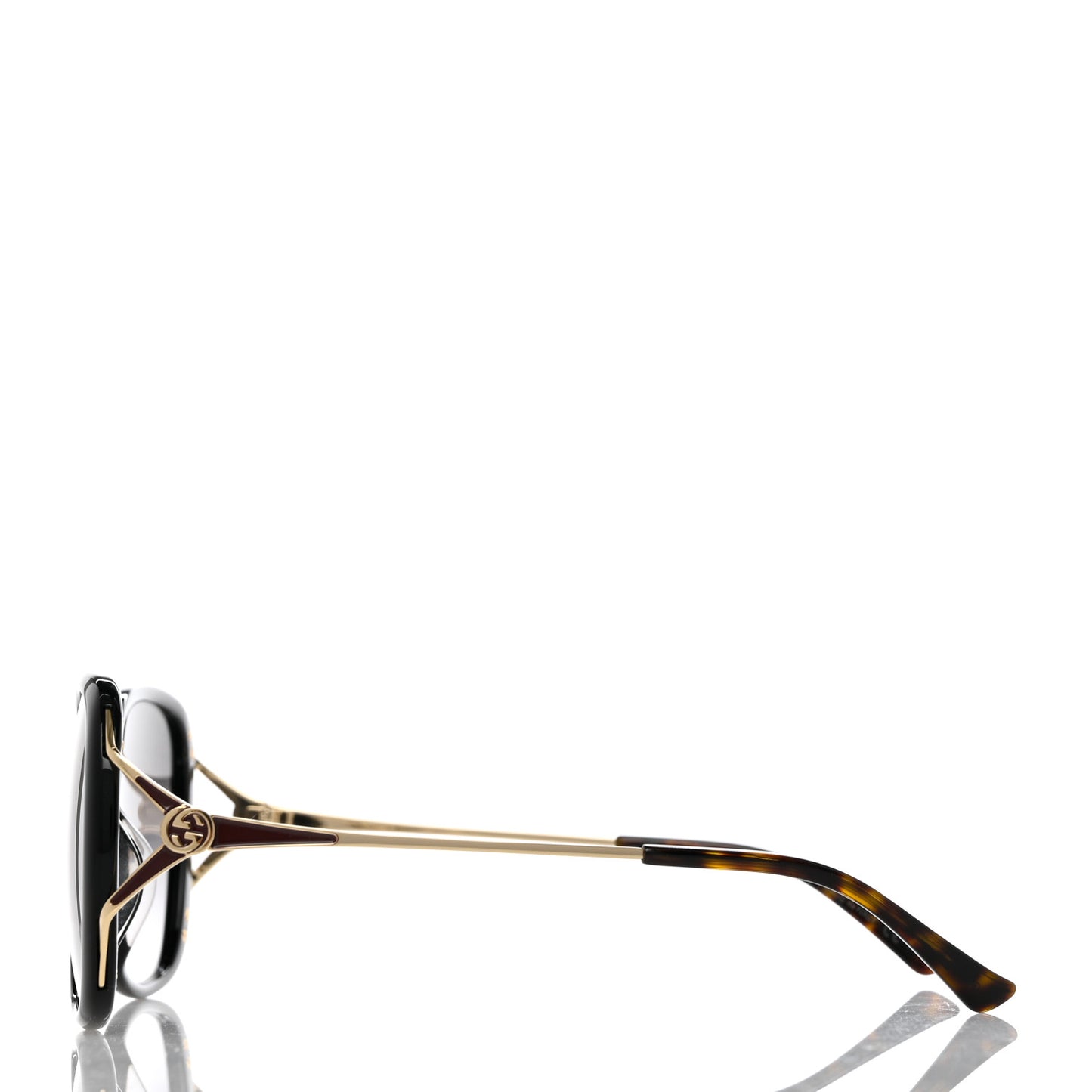 Acetate Metal Oversized Sunglasses GG0649SK Black