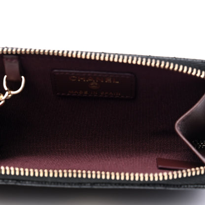 Chanel Caviar Quilted Zipped Key Holder Case Black 3 of 5