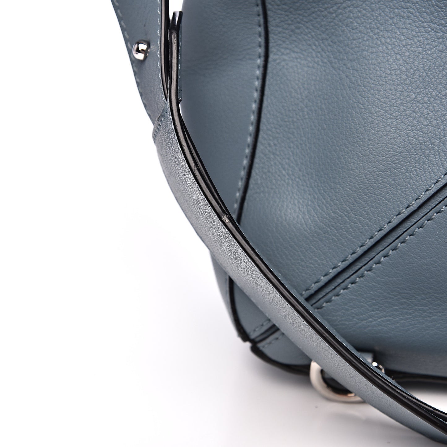 Calfskin Medium Puzzle Bag Stone Blue