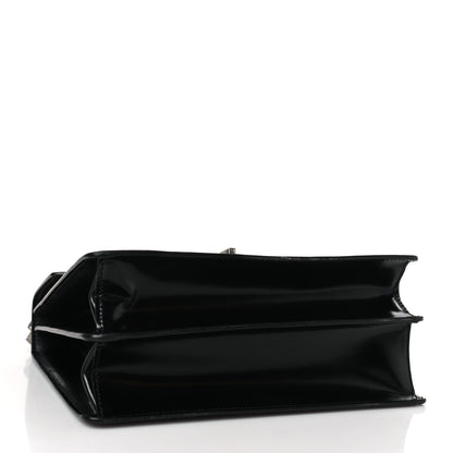 Prada Spazzolato Logo Envelope Top Handle Shoulder Bag Black 4 of 10
