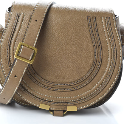 Chloe Calfskin Mini Marcie Round Crossbody Bag Nut 13 of 13