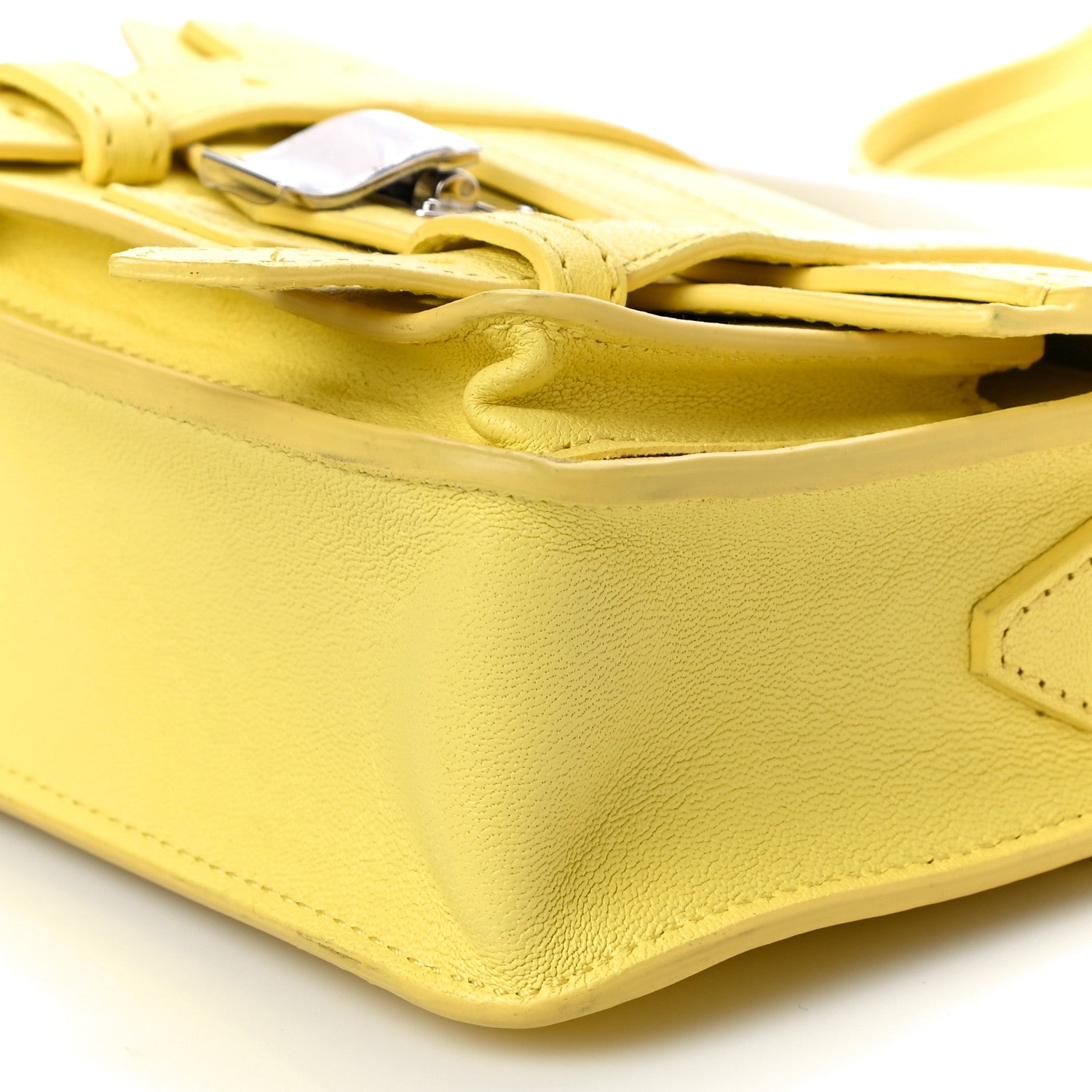 Proenza Schouler Lambskin Micro PS1 Satchel Canary Yellow 9 of 10