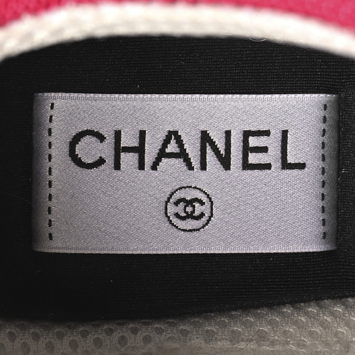 Chanel Mesh Suede Metallic Calfskin Womens CC Sneakers 39 White Pink Beige Gold 9 of 10