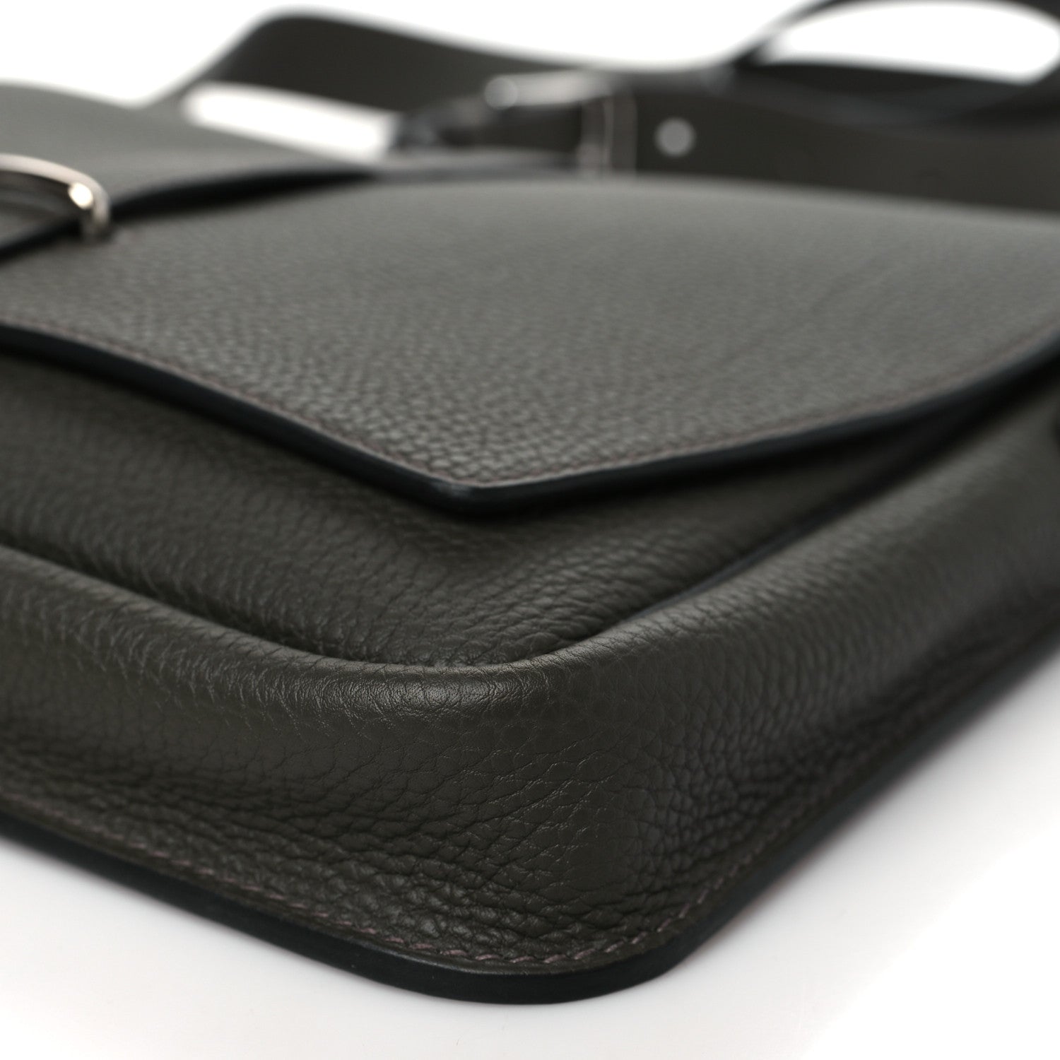 Hermes Togo Steve Light Messenger Vert De Gris 10 of 10