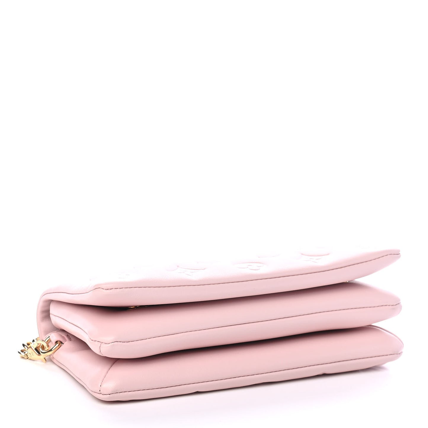 Lambskin Embossed Monogram Pochette Coussin Rose