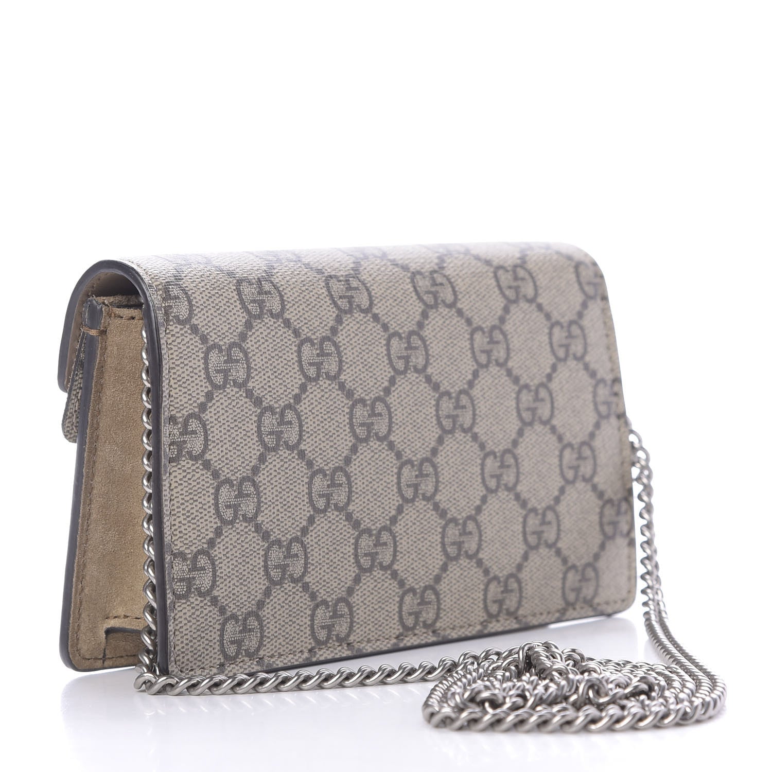 Gucci GG Supreme Monogram Super Mini Dionysus Shoulder Bag Taupe 3 of 9