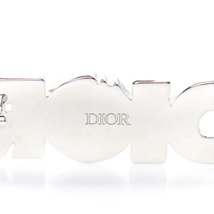 Christian Dior X DANIEL ARSHAM Logo Brooch White Silver 4 of 4