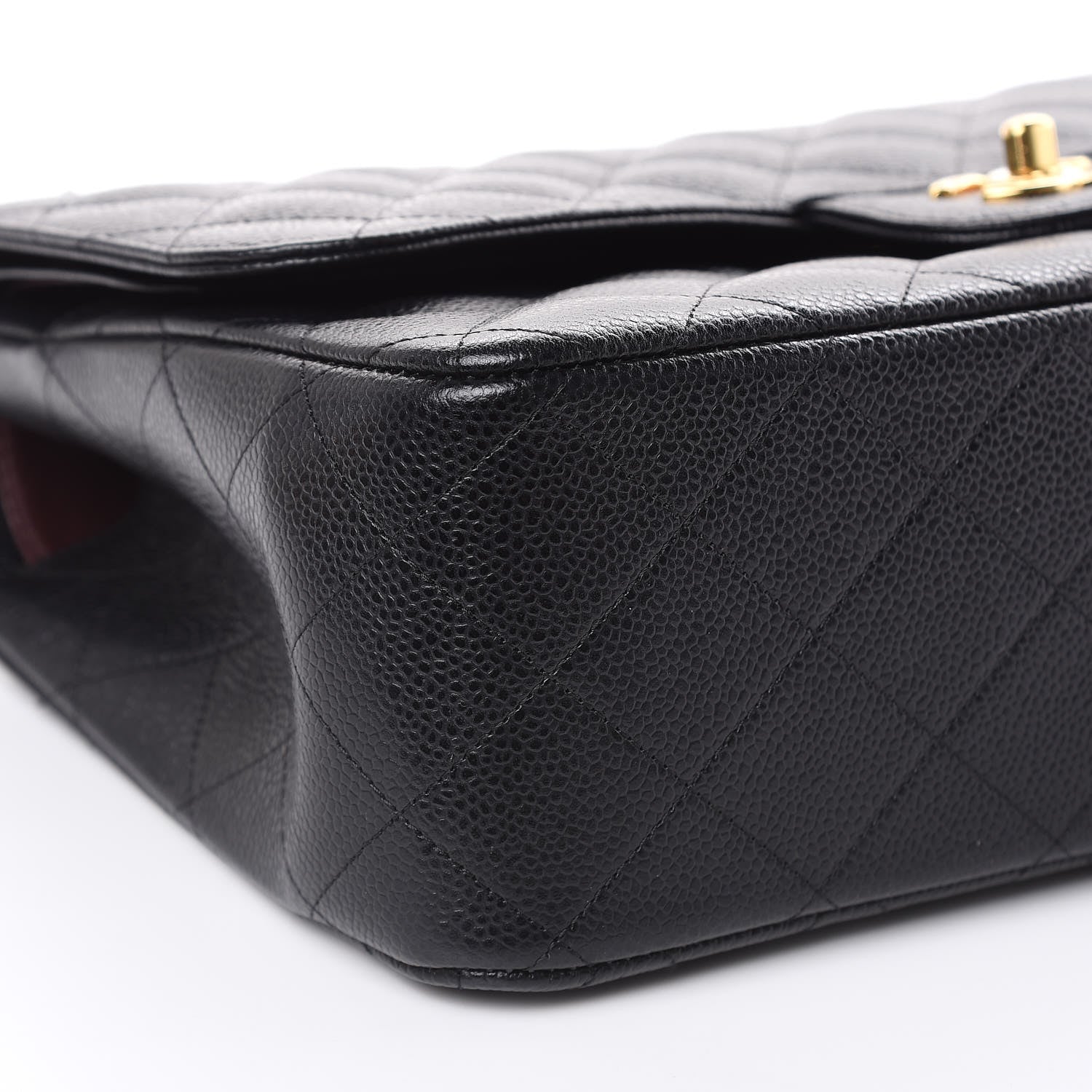Chanel Caviar Quilted Jumbo Double Flap Black 8 of 10