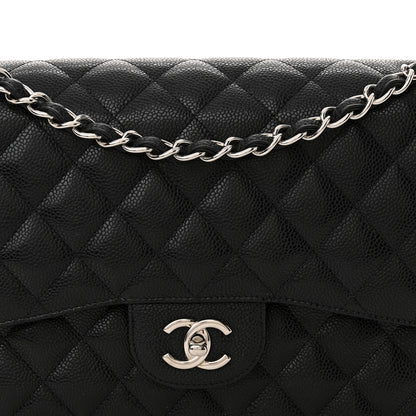 Chanel Caviar Quilted Jumbo Double Flap Black 8 of 11