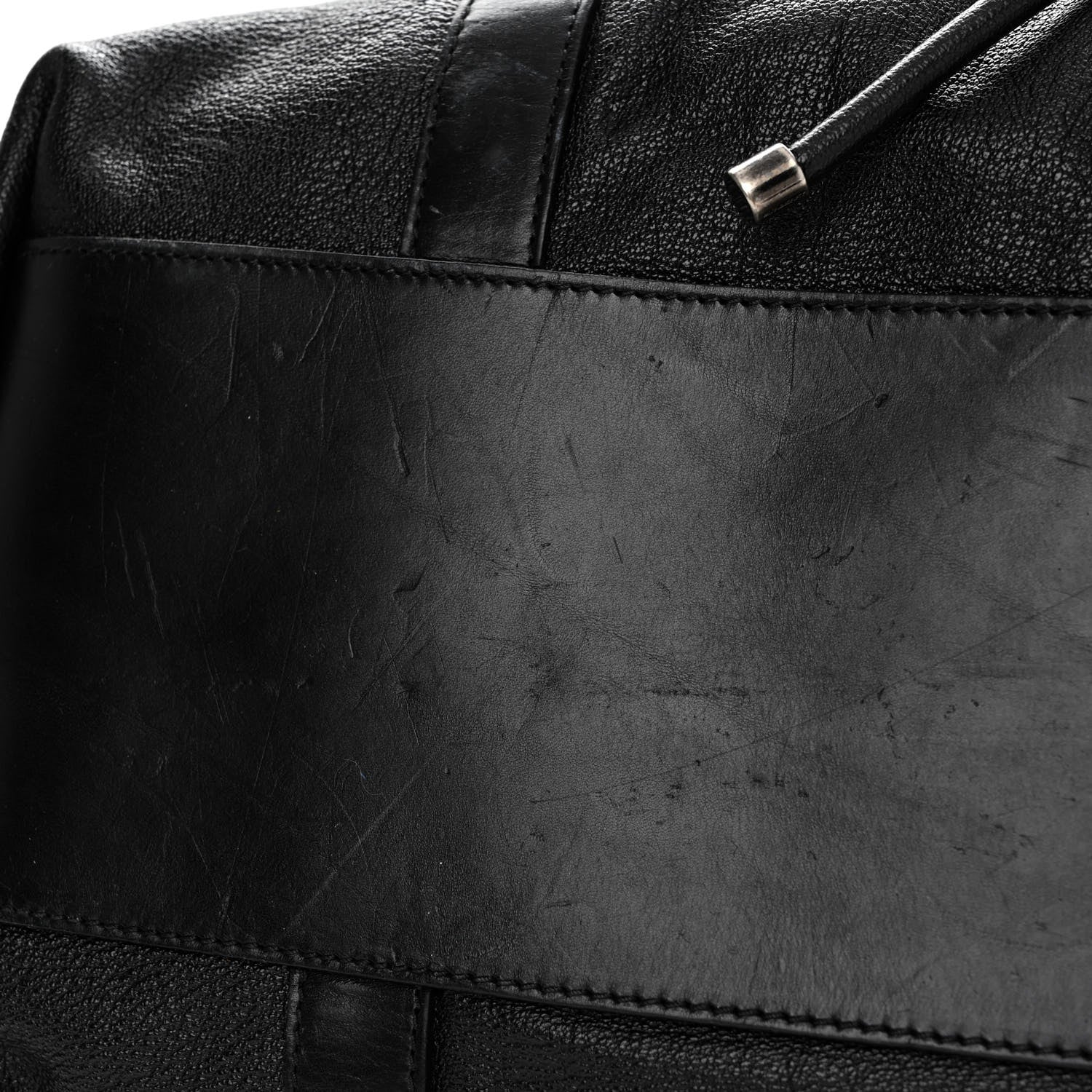 Burberry Calfskin Drawstring Tote Black 12 of 12