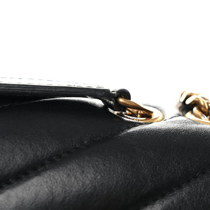 Saint Laurent Calfskin Y Quilted Monogram Small Loulou Chain Satchel Black 12 of 13