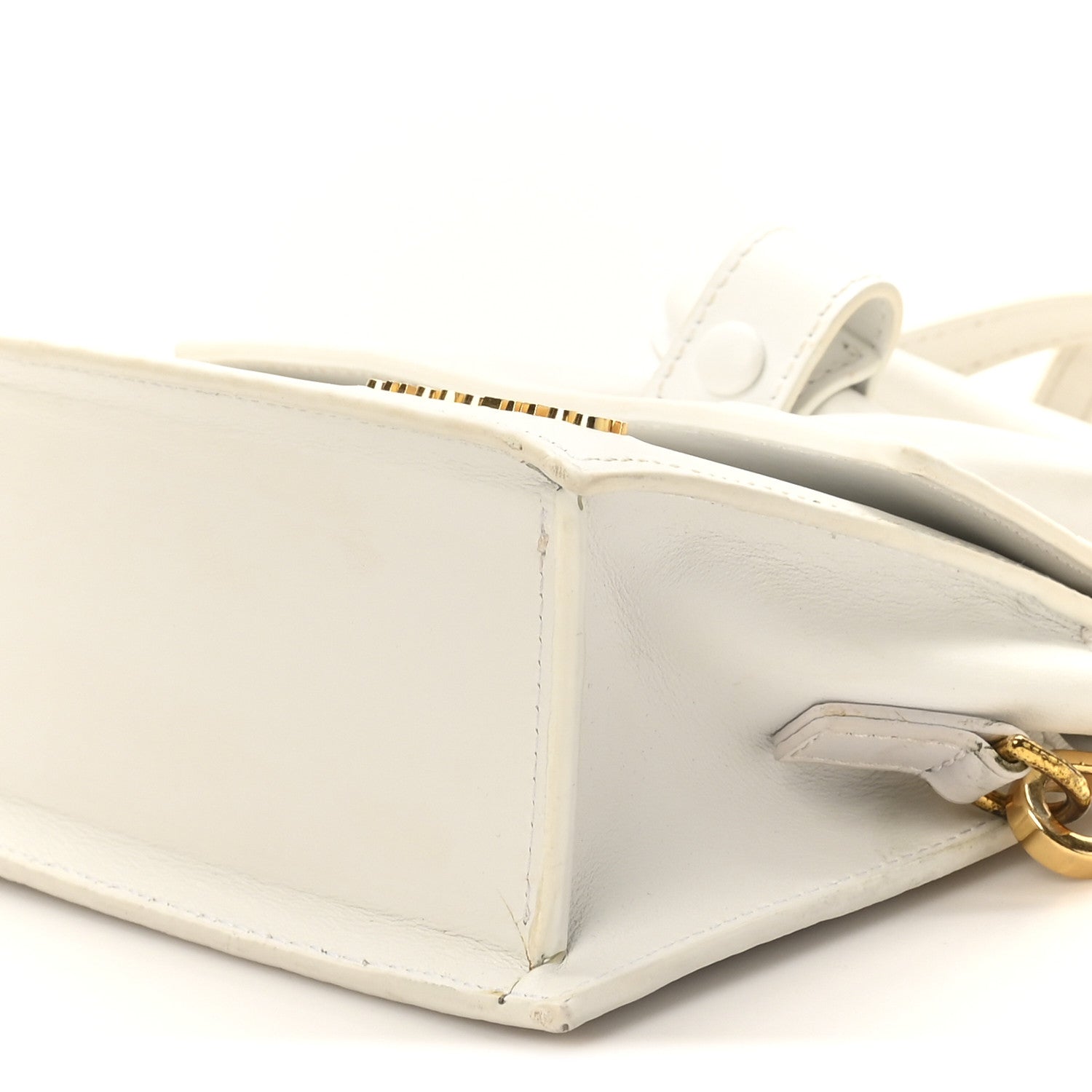 Jacquemus Smooth Calfskin Le Chiquito Noeud White 9 of 11