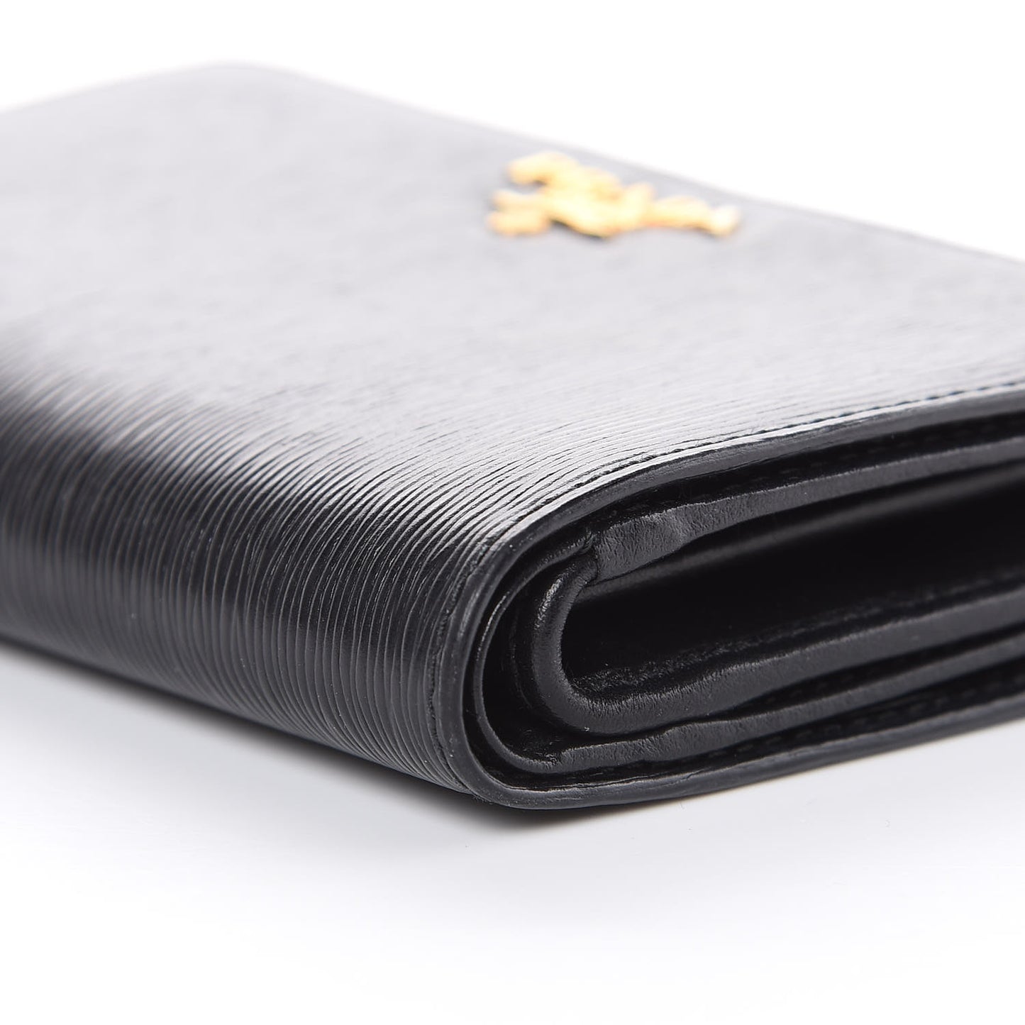 Vitello Move Metal Compact Wallet Black