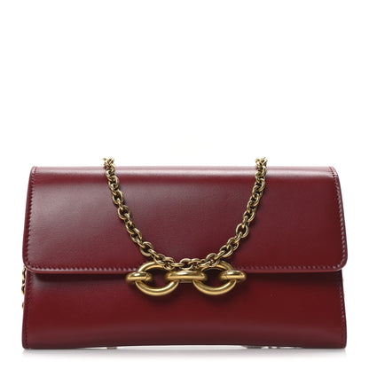 Saint Laurent Smooth Calfskin Le Maillon Chain Wallet Opyum Red 1 of 10