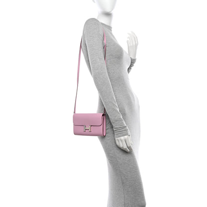 Hermes Epsom Constance Wallet To Go Mauve Sylvestre 2 of 11