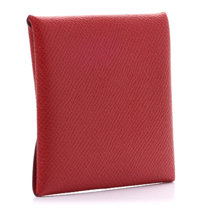 Hermes Epsom Bastia Coin Purse Rouge Casaque 3 of 8