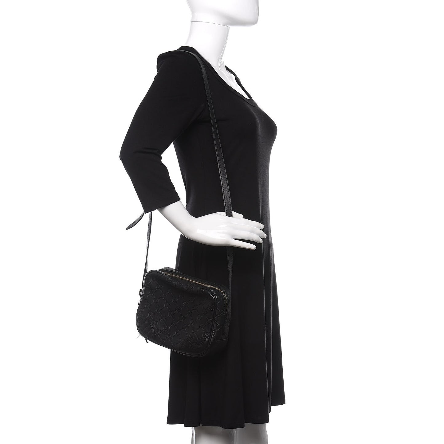 Guccissima Mini Bree Messenger Bag Black