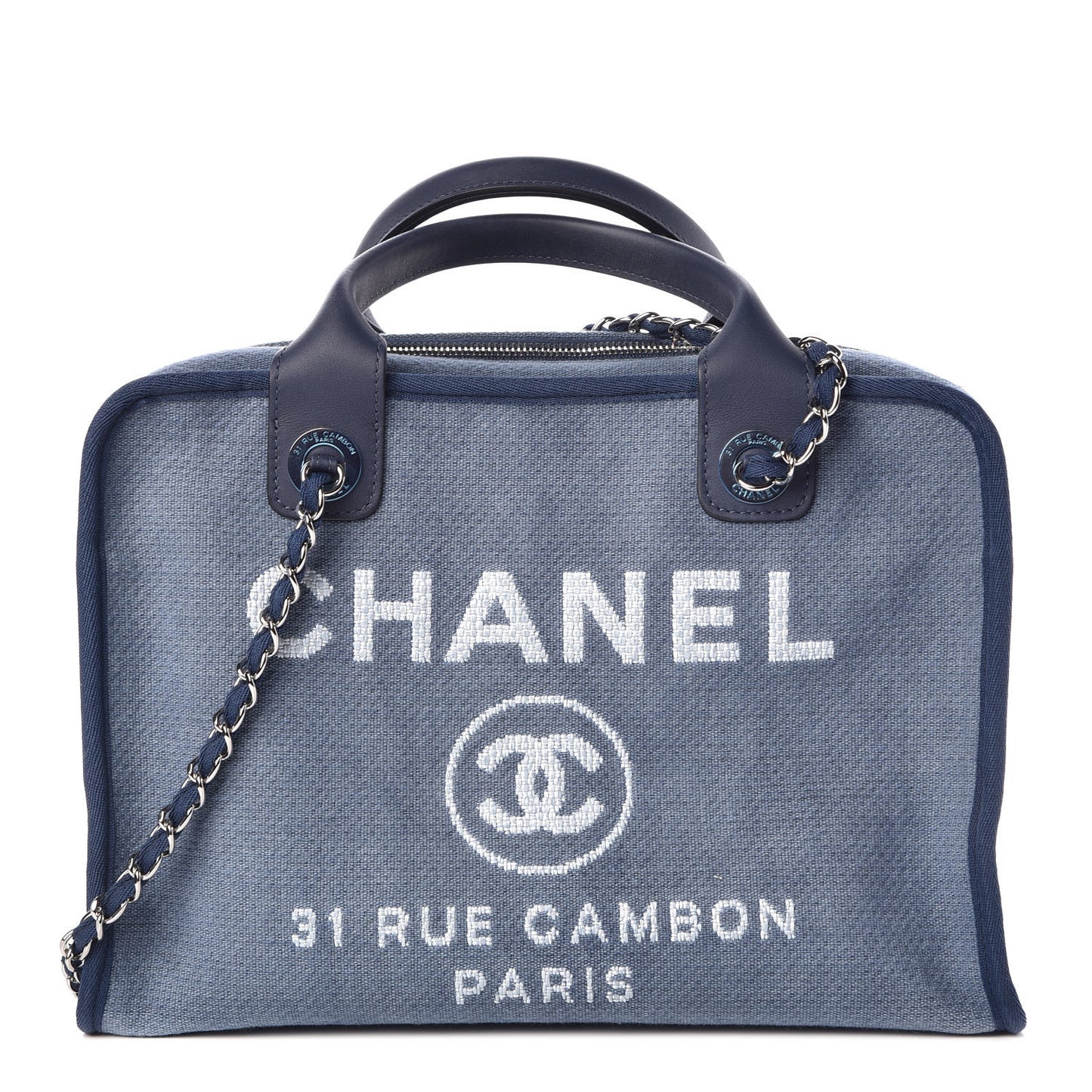 Denim Deauville Bowling Bag Blue